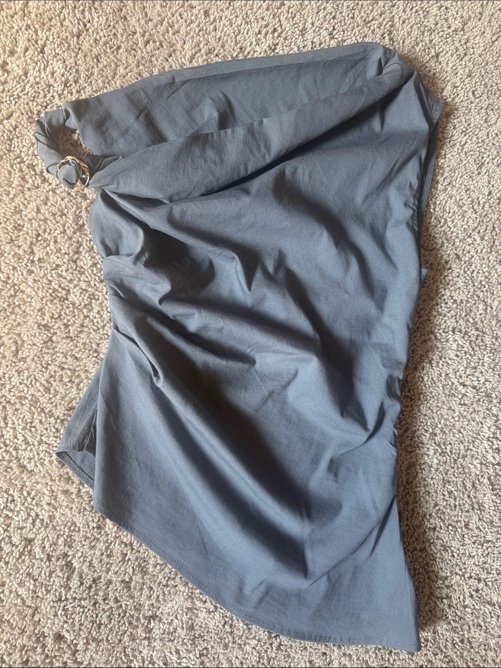 Shein Haute Classic Strapless Bandeau Top in Charcoal